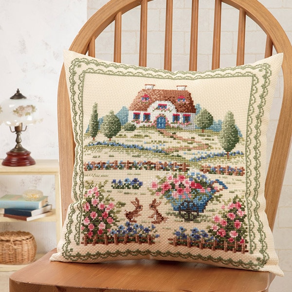 刺繡套件“ Onoe Megumi Cushion鄉村景觀6059” Olympus