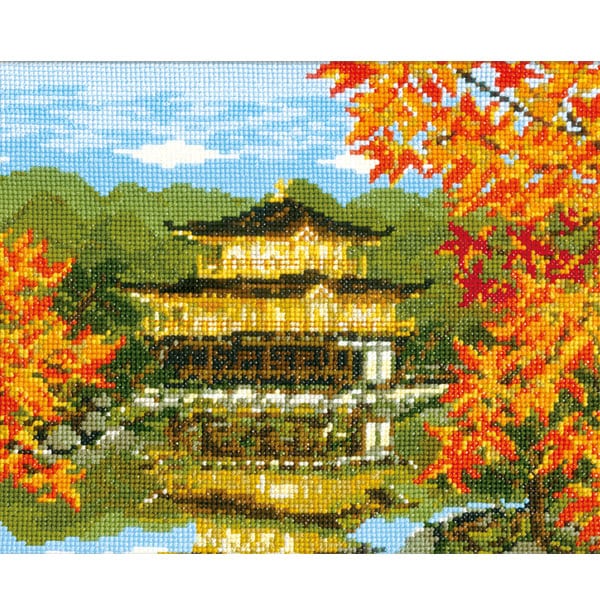 Kit de broderie "Kit de broderie Kinkakuji 7416" Olympus Olim Pass