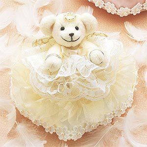 Wedding Handicraft Kit "Heart Ring Pillow Cream WW-103" Panami Panami Takagi Fiber