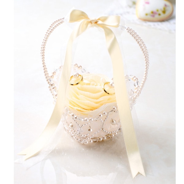 Wedding Handicraft Kit "Public Ring Pillow Champagne WW-125" Panami Panami Takagi Fiber