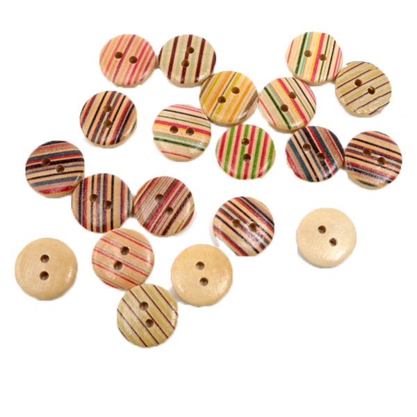 Button "Wood button Mix T Set Stripe"