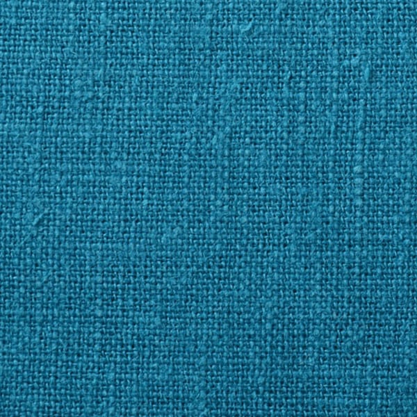 [From quantity 5] Fabric "Hemp Slab Peacock (Blue)"