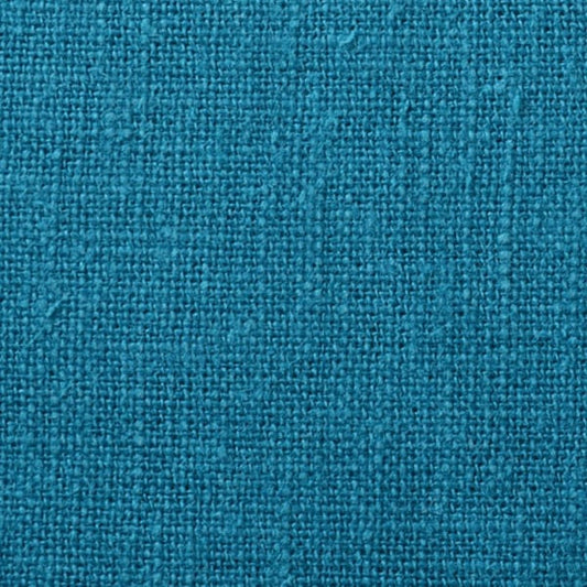 [From quantity 5] Fabric "Hemp Slab Peacock (Blue)"