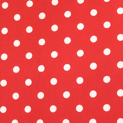 [De la cantidad 5] Fabric "Polka Broad Impring (7-10) Redland x White"