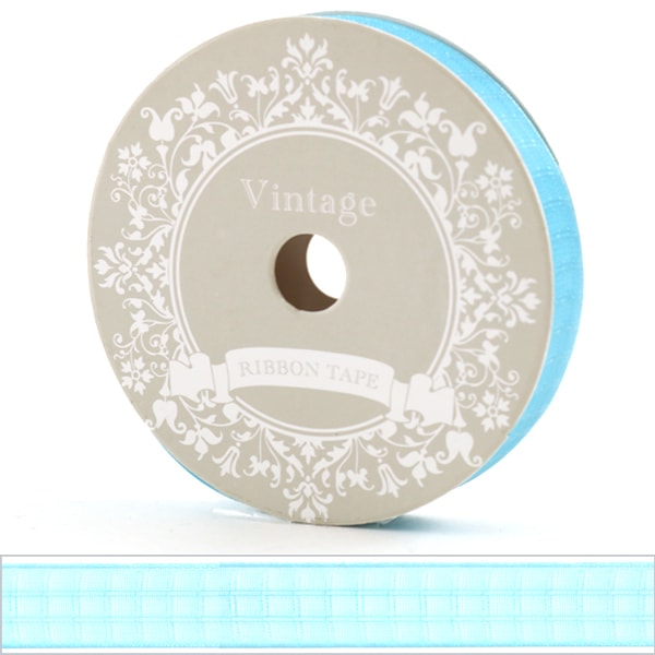 Ribbon "Polyester Organdy Ribbon 13mm Width Sky Blue"