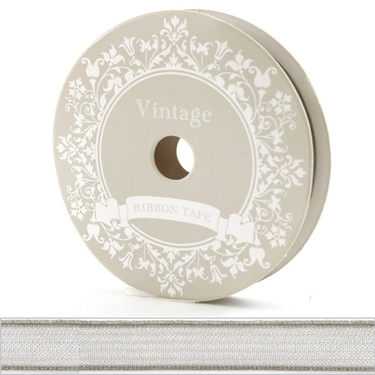 Cinta "Polyester Organdy Ribbon 9 mm de ancho gris"