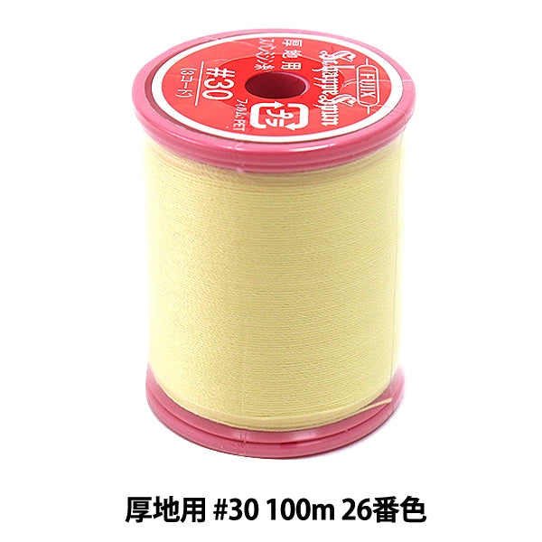 Sewing machine thread "Shappespan thick ground #30 100m 26th color" FUJIX Fujix