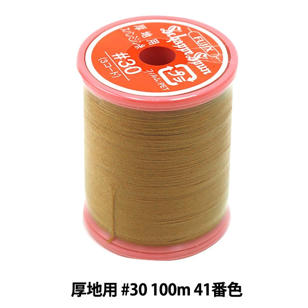 Sewing machine thread "Shappespan thick ground #30 100m 41 color" FUJIX Fujix