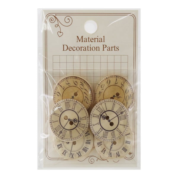 Bouton "Bouton en bois Mélanger 3 cm Clock"