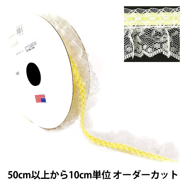 [De la cantidad 5] Race Ribon Tape "Lace Yellow 000762 K-C11 Lace barato"