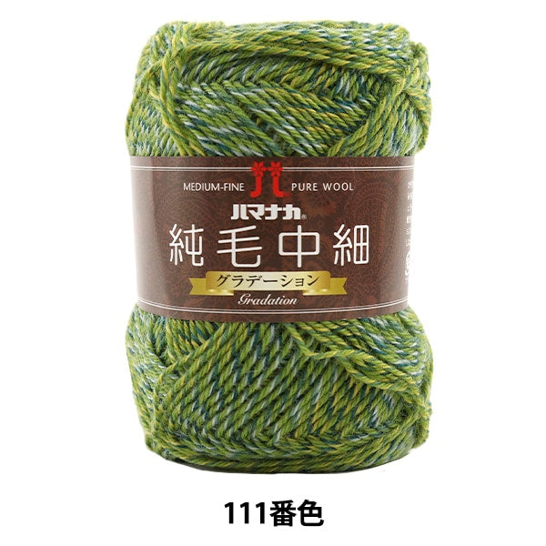 Fall and winterYarn "Pure hair middle thin (gradation) 111 color" Hamanaka