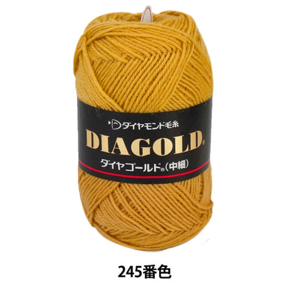 Fall and winterYarn "DIA GOLD (Diamond Gold) Medium -thin 245 Color" DIAMOND KNITTING YARN