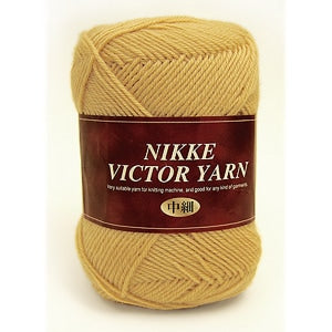 秋冬毛糸 『NIKKEVICTOR YARN 中細 607 (レモン) 番色』 NIKKEVICTOR ニッケビクター