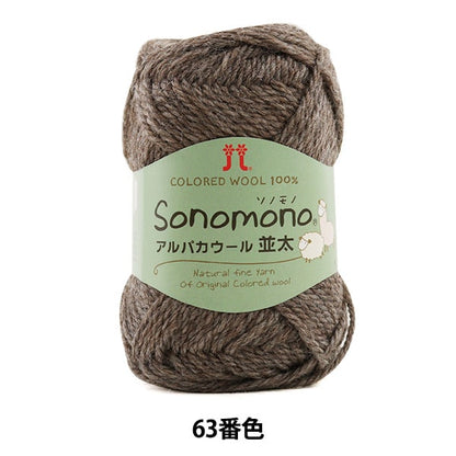 가을과 겨울털실 "Sonomono (Sonomono) 알파카울 (Natsuta) No. 63 Color] Hamanaka