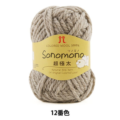 Fall and winterYarn "SONOMONO (Sonomono) Super Fighter 12 (Beige) Bard" Hamanaka