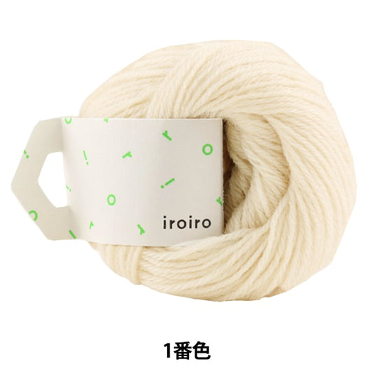 Lana "iroiro (vari) colore 1 -bianco" daruma darma yokota