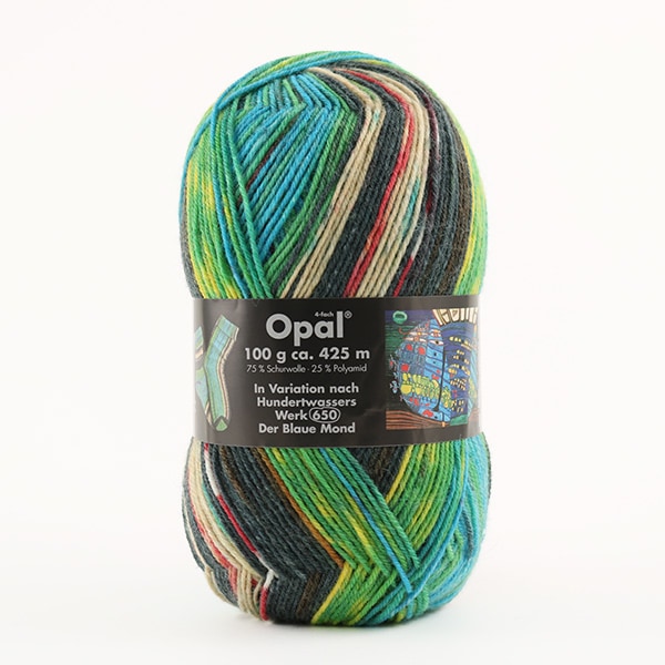 Sock Yarn Yarn "Hundertwasser 1432" Opal Opal