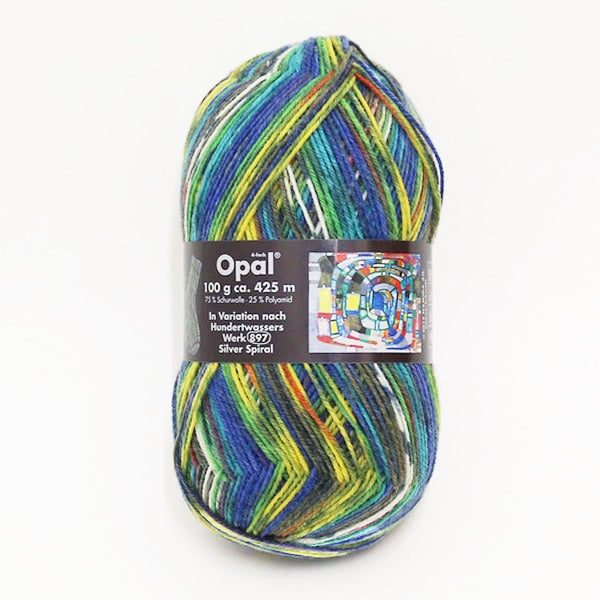 Sock Yarn Yarn "Hundertwasser 1433" Opal Opal