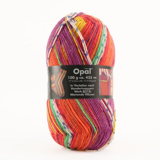 Sock Yarn Yarn "Hundertwasser 1434 Color" Opal Opal