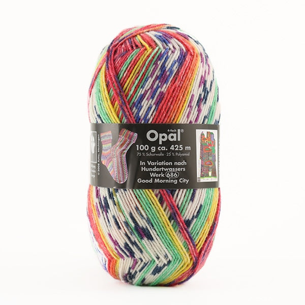 Lana di Sockyan "Hundertwasser 2102 Color" Opal Opal