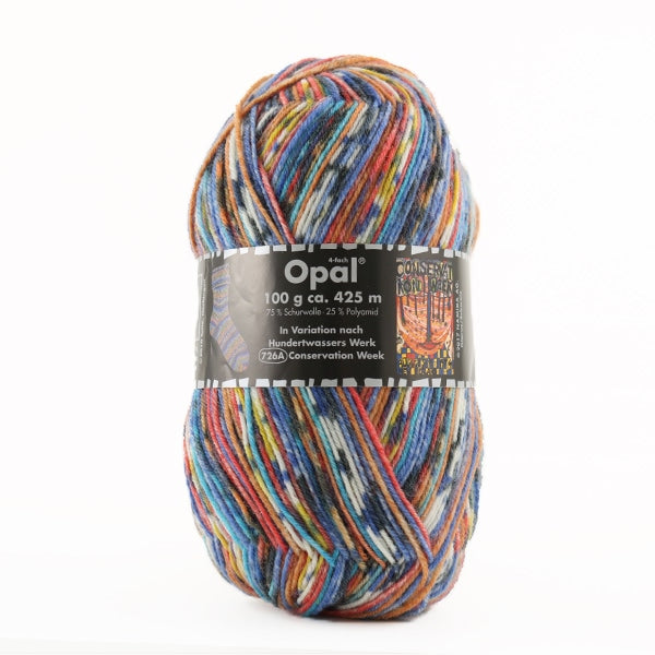 Sockyan Wool "Hundertwasser 3201 Color" Opal Opal