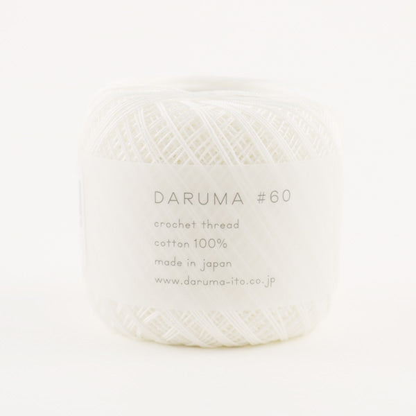 蕾丝线程“ Daruma＃60 No. 1颜色” Daruma Darma Yokota