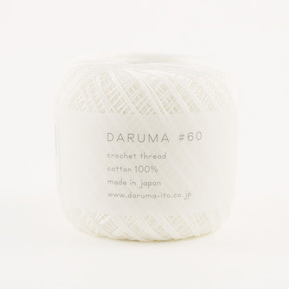 Crochet Thread "DARUMA #60 No. 1 color" DARUMA DARUMA Yokota