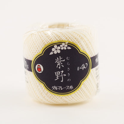 레이스 실 "Shino #40 10g 2 (Off -White) 은행"Daruma DARUMA 요코타