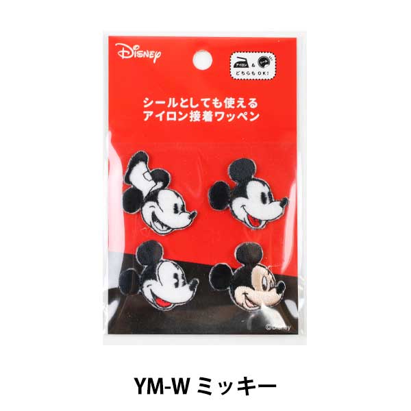 Эмблема "Железная клея Эмблема Микки Маус мышь Minney Mouse Bym-W Mickey" Kokka Kokka