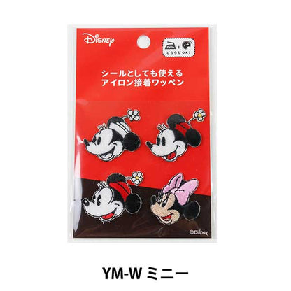 标志“铁粘合情绪灰烬米老鼠Minnie Mouse B YM-W Minnie” Kokka Kokka