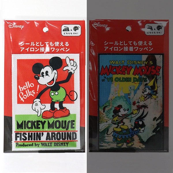 Emblème "Iron Adhesive Emblem Mickey Mouse Mouse Mouse Mouse Mouse H YM-W Mickey" Kokka Cocky