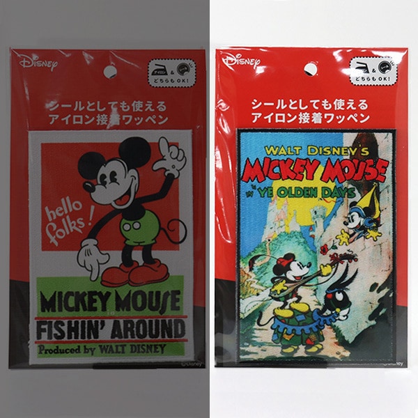 Emblem "Iron Adhesive Emblem Mickey Mouse Minney Mouse H YM-W Minnie" Kokka Kokka