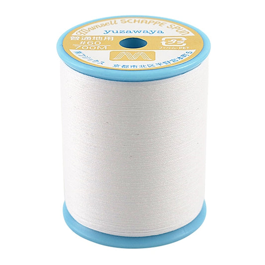 Couse Machine Yarn "Mansel Shapppepe Pan Normal Local # 60 700M 401 (blanc)" MANSELL MANSEL