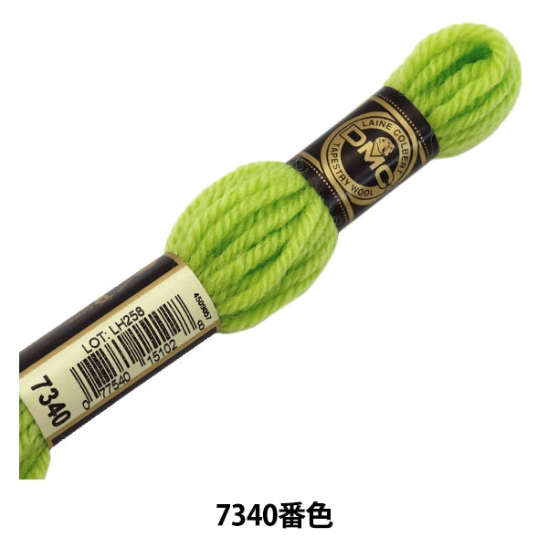 Fil de broderie "DMC n ° 4 File de broderie Tapestry Wool Green 7340" DMC DIRE