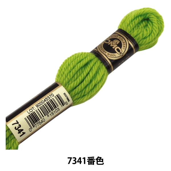 Embroidery thread "DMC No. 4 Embroidery Thread Tapestry Wool Green 7341" DMC Diements