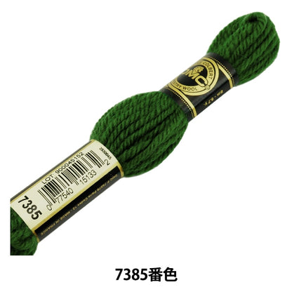 Fil de broderie "DMC n ° 4 Filetage de broderie Tapestry Wool Green 7385" DMC Dilements