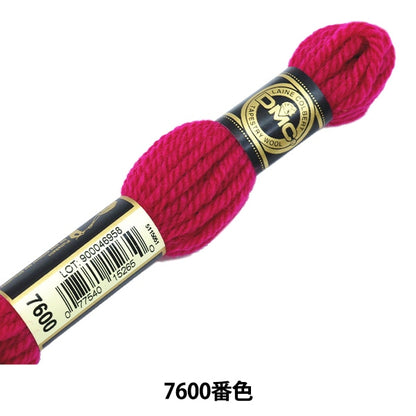 Fil de broderie "DMC n ° 4 File de broderie Tapestry Wool Red / Pink Type 7600" DMC Dewem Sea