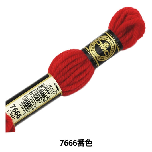 Embroidery thread "DMC No. 4 Embroidery Thread Tapestry Wool Red / Pink 7666" DMC Diet