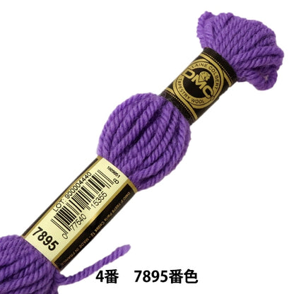 Hilo de bordado "DMC No. 4 Tapestería de bordado Wool Purple 7895" DMC DM Seaweed