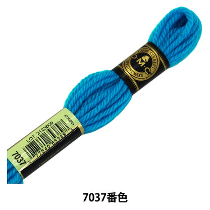 Embroidery thread "DMC No. 4 embroidery thread tapestry wool blue 7037" DMC Dewem Sea