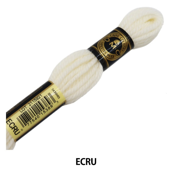 Fil de broderie "DMC n ° 4 File de broderie Tapestry Wool Yellow Ecru" DMC Dewems