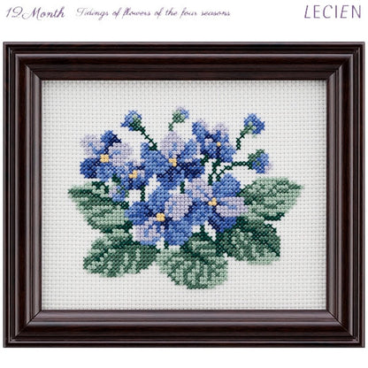 Kit de broderie "Fleurs saisonnières des fleurs du Shiki -No -Kit novembre St. Paulia" LeCien Lucian Cosmo