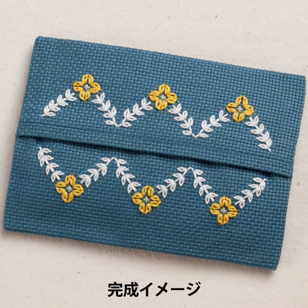 刺繡套件“Teiastraplant®口袋紙盒藍色No. 2314” Lecien Lecien Cosmo Cosmo