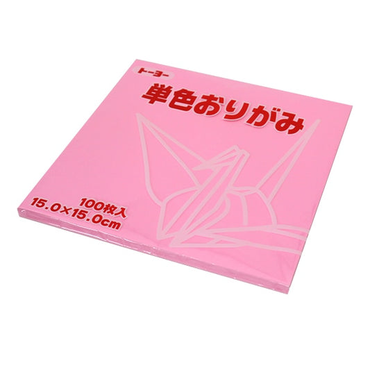 Origami Chiyo Paper "Single Color Origami 15.0 23 Usu Pink" Toyo