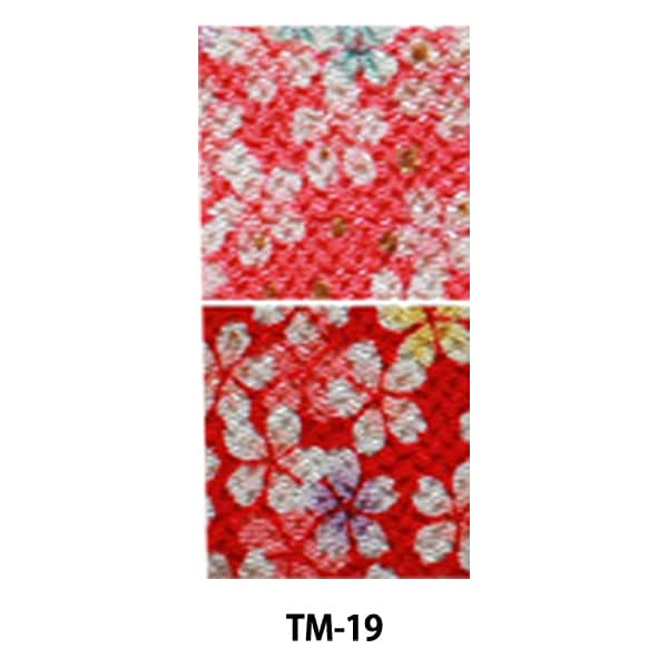 Tissu "kyochirimen tsumagi travaillant de pâte coupée motif de pâte 2 ensembles de couleurs TM-19" Fibre Panami Panami Takagi