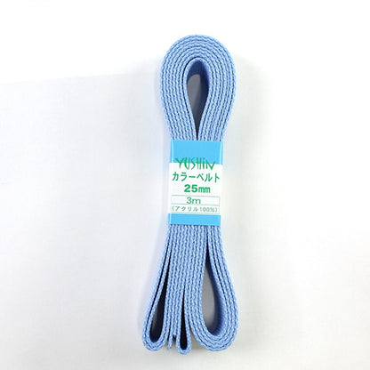 Ruban d'artisanat "Couleur de couleur 25 mm Largeur x 3m 3 3 Bleu clair" Yushin