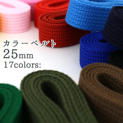 Ruban d'artisanat "Couleur de couleur 25 mm largeur x 3m 13 thé" Yushin