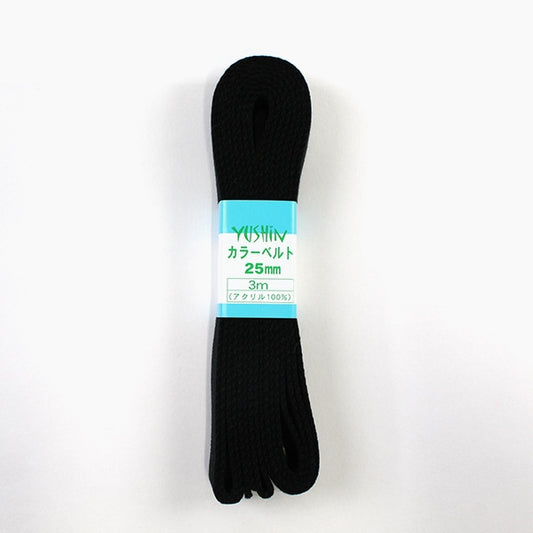 Handwerkband "Farbgürtel 25mm Breite x 3m 14 schwarz" Yushin Spiele Herz