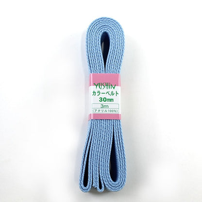 Ruban d'artisanat "Couleur de couleur 30 mm Largeur x 3m 3 3 Bleu clair" Yushin