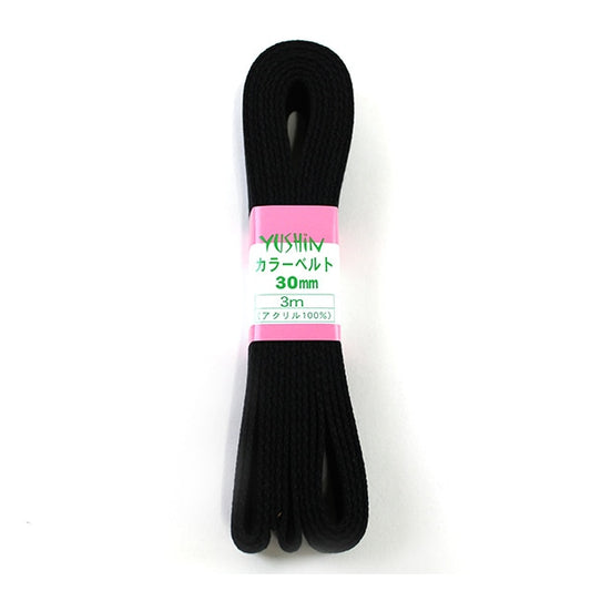 Handwerkband "Farbgürtel 30 mm Breite x 3m 14 schwarz" Yushin Spiele Herz